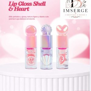 LIP GLOSS SHELL & HEART