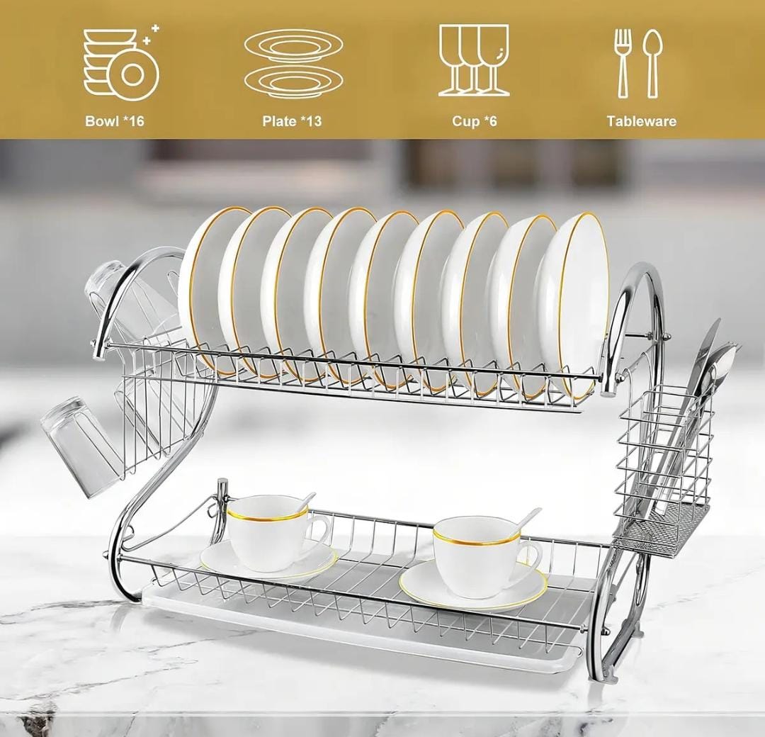 ESCURRIDOR DE PLATOS 2 NIVELES 🍽️ - Imagen 2