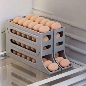 ORGANIZADOR DE HUEVOS TRANSPARENTE SLIM