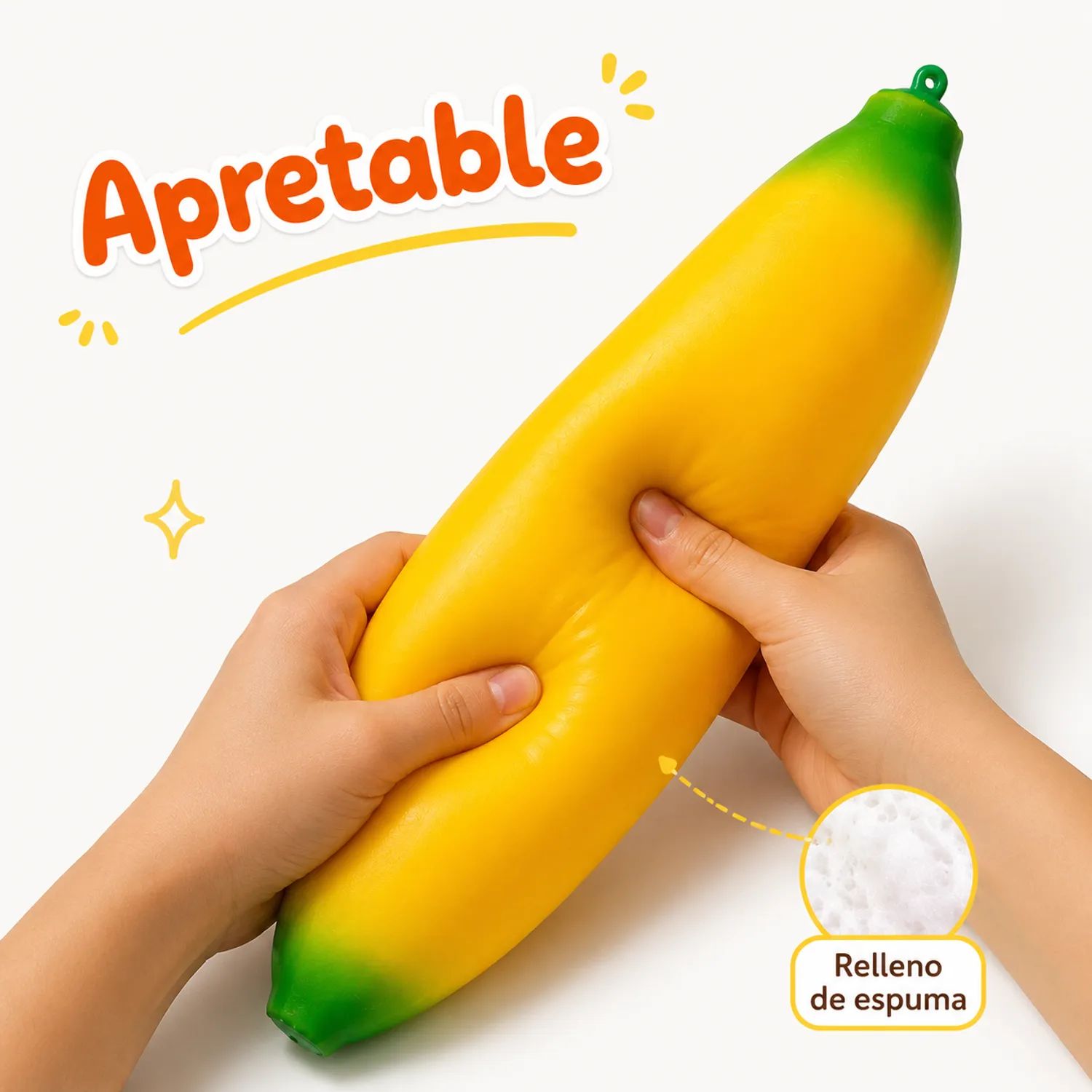 SQUISHY PLÁTANO GIGANTE 🍌💛
